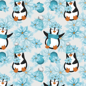 Playful Penguins Minky Blanket by Pete and Lucy