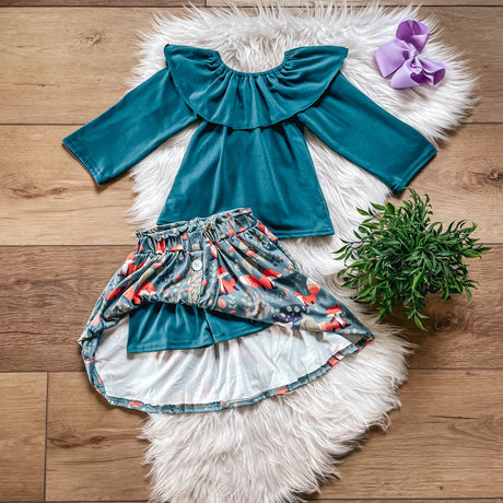 Orange Fox Skort Set | Twocan
