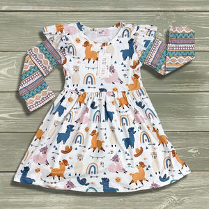 Llama Party Dress by Pete + Lucy