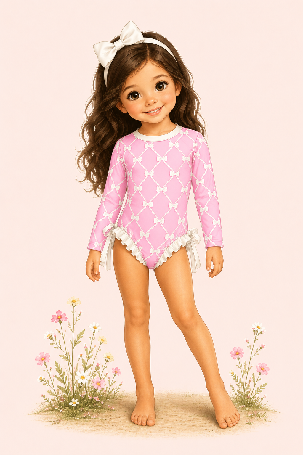 Bows & Charm Rashguard | UPF 50+