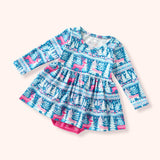 Frozen Forest Skirted Romper | Pete + Lucy