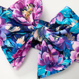 Electric Peonies Bow Headband | Pete + Lucy