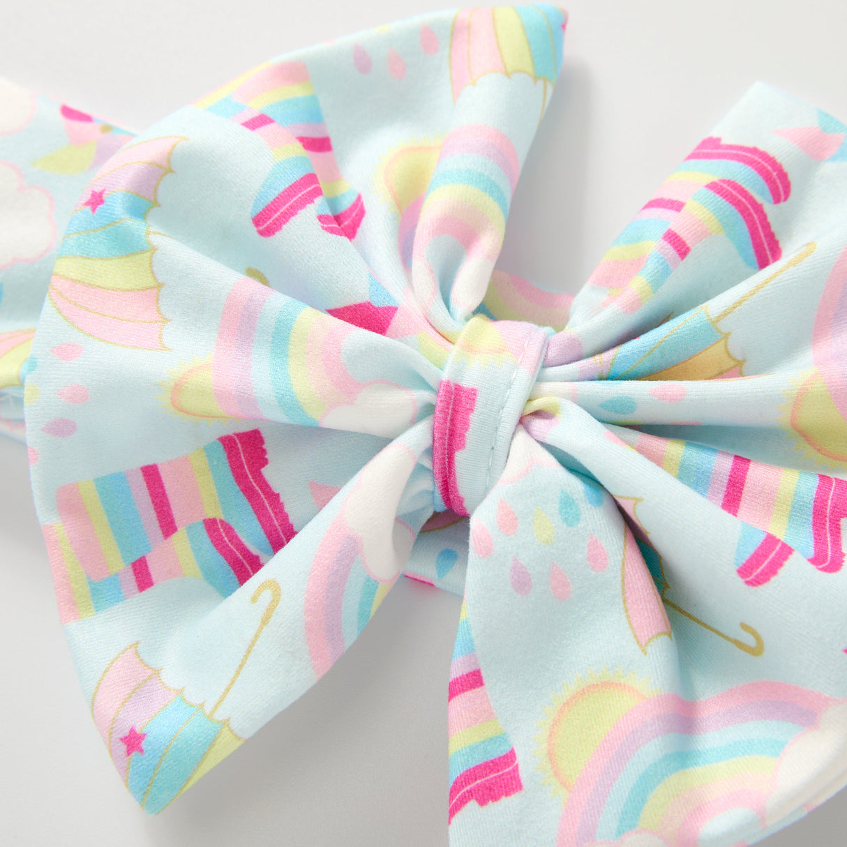 Rainbow Showers Bow Headband | Pete + Lucy