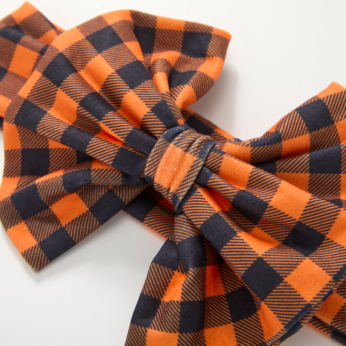 Harvest Gingham Bow Headband | Pete + Lucy