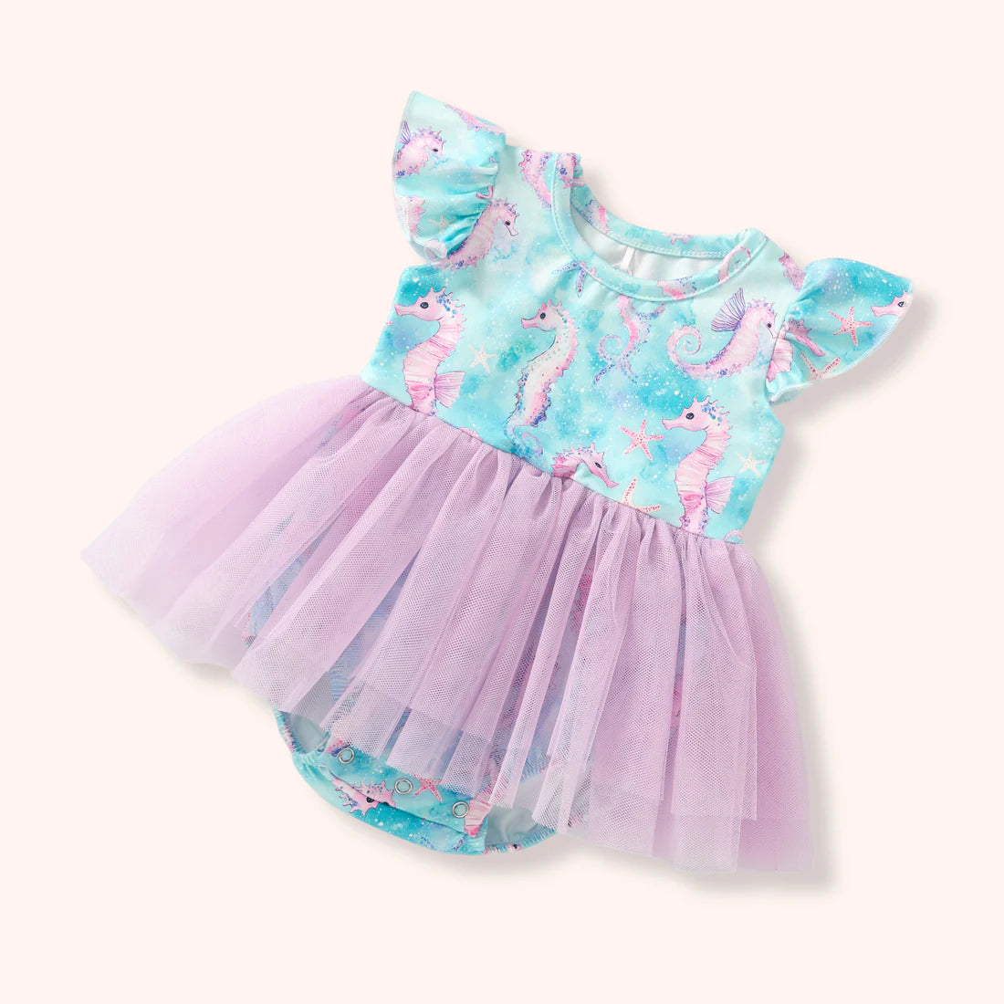Seashorse Cove Baby Skirted Bubble | Pete + Lucy