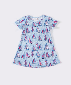 Seaside Girl’s Sailboat Dress by Abby & Evie