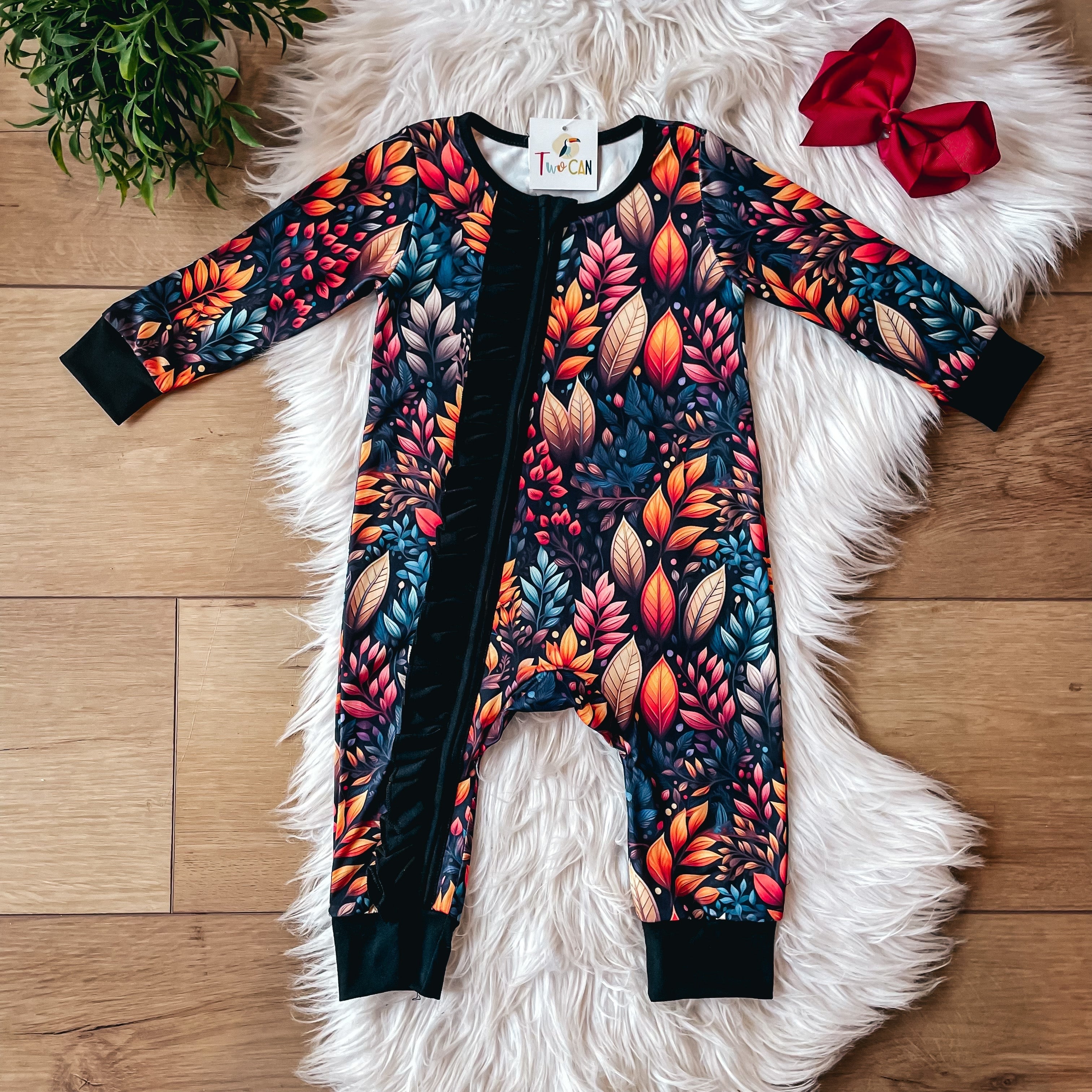 Rich Autumn Baby Romper by Twocan