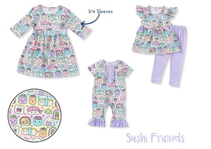 Sushi friends Baby Romper by Pete and Lucy