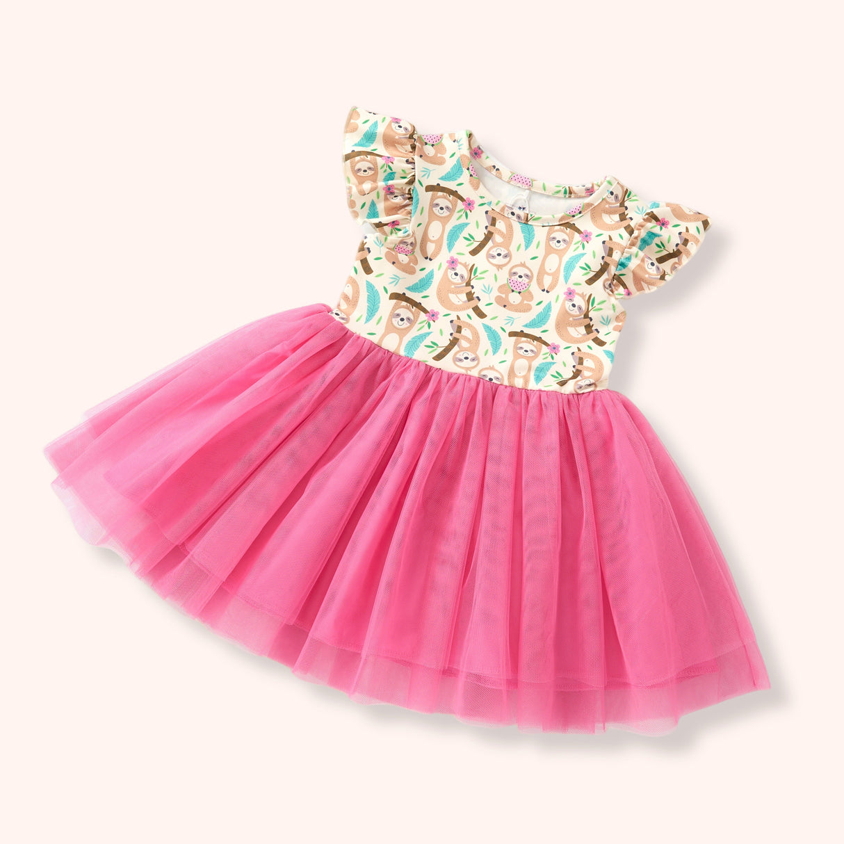 Summer Sloths Tulle Dress | Pete + Lucy