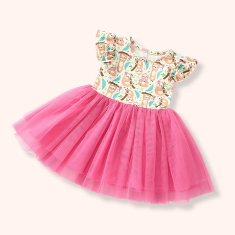 Summer Sloths Tulle Dress | Pete + Lucy