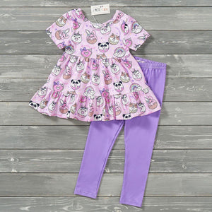 Donut Worry, Be Happy Pants Set by Pete and Lucy