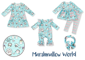 Marshmallow World Baby Romper by Pete + Lucy