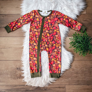 Forest Leaves Baby Romper by Twocan