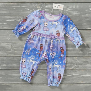 Wintry Dance Baby Romper By Pete and Lucy