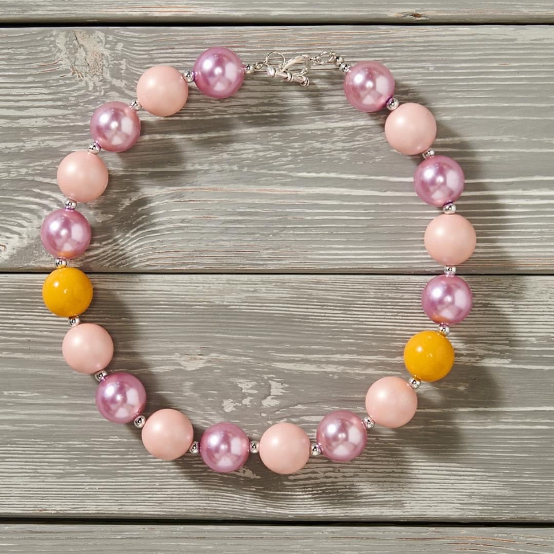 Northern Winter Bubblegum Necklace by Pete and Lucy