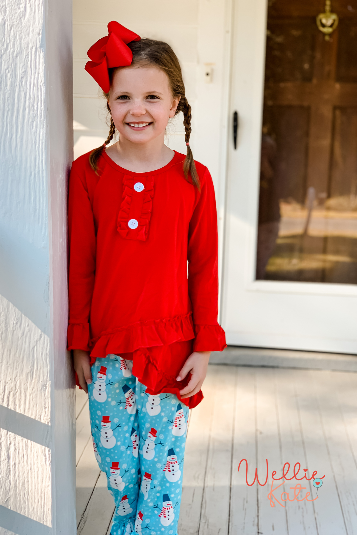 Happy Snowman Truffle Pants Set | Wellie Kate