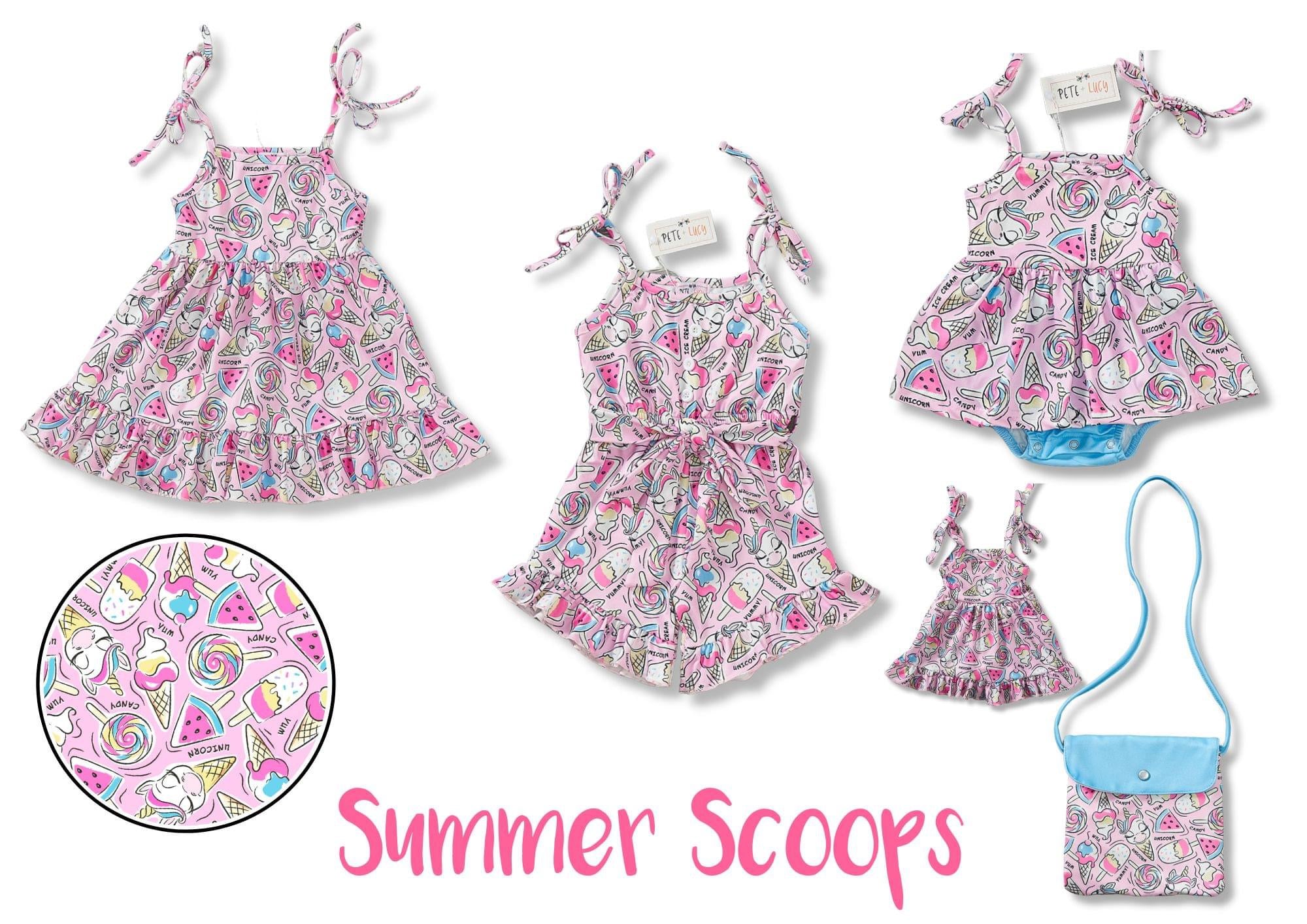 Summer Scoops Baby Romper by Pete and Lucy