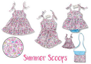 Summer Scoops Baby Romper by Pete and Lucy