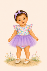 Over The Rainbow Baby Skirted Bubble | Pete + Lucy