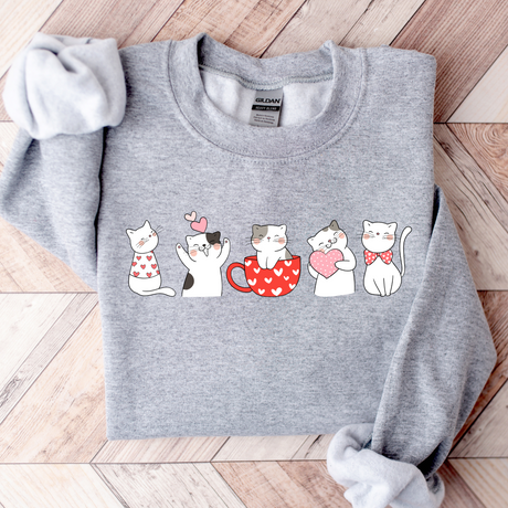 Valentine Cats | Graphic Tee or Sweatshirt