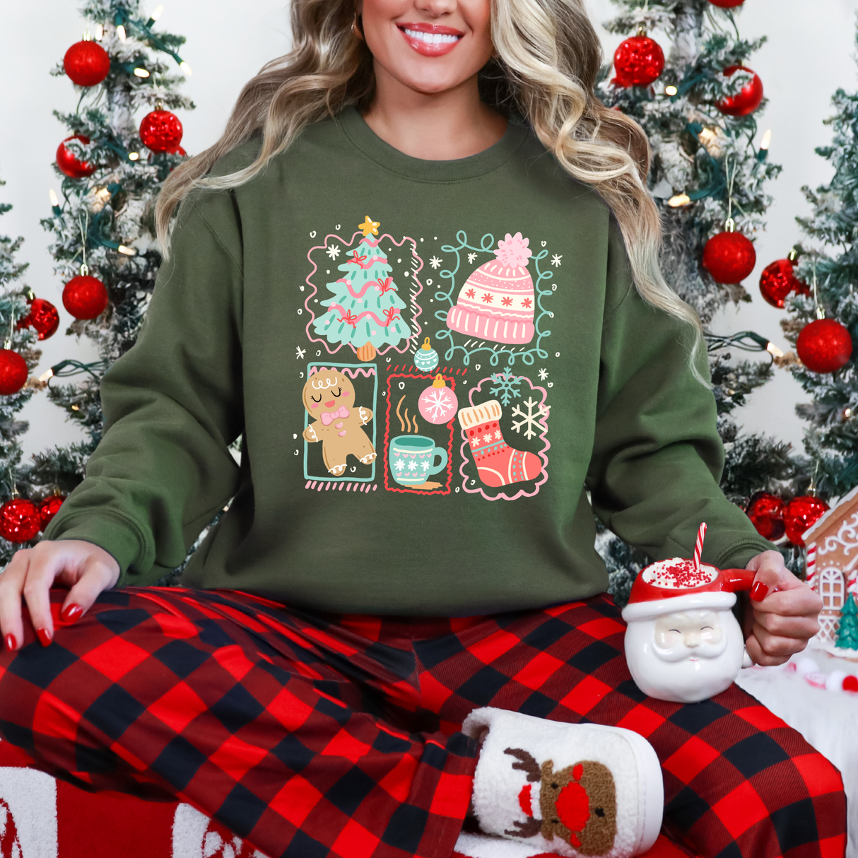 Christmas Tree Coquette | Graphic Sweatshirt