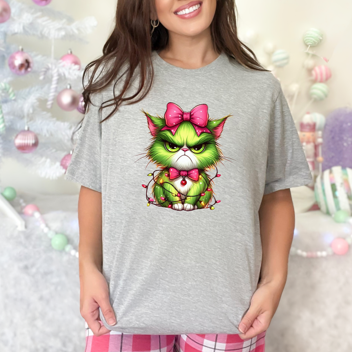 Angry Christmas Cat | Graphic Tee