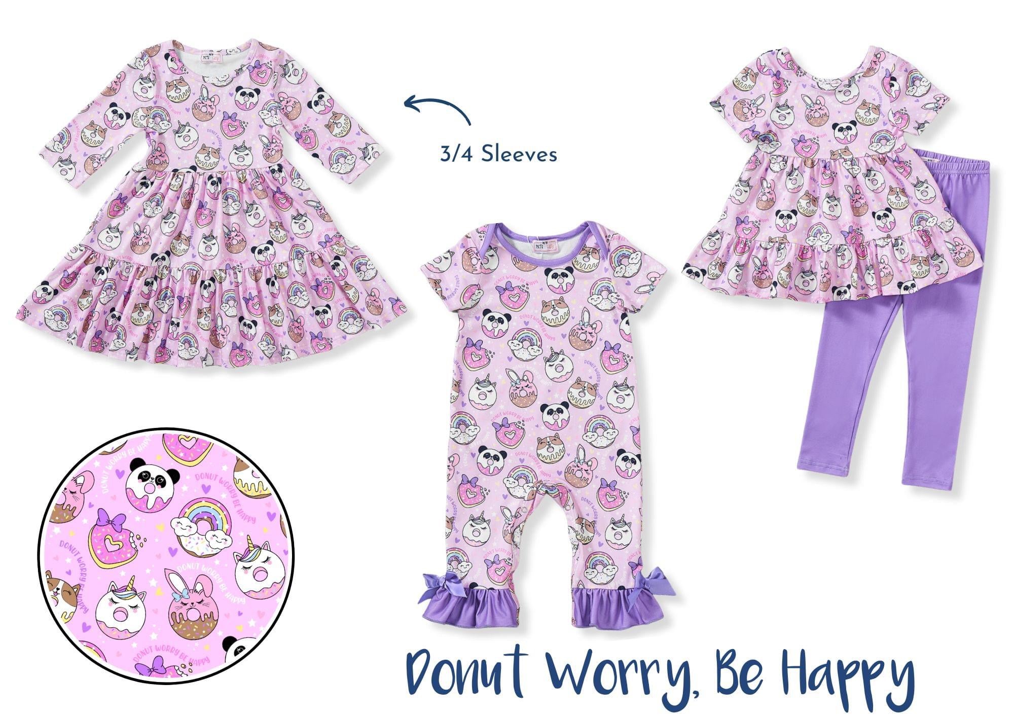 Donut Worry, Be Happy Pants Set by Pete and Lucy