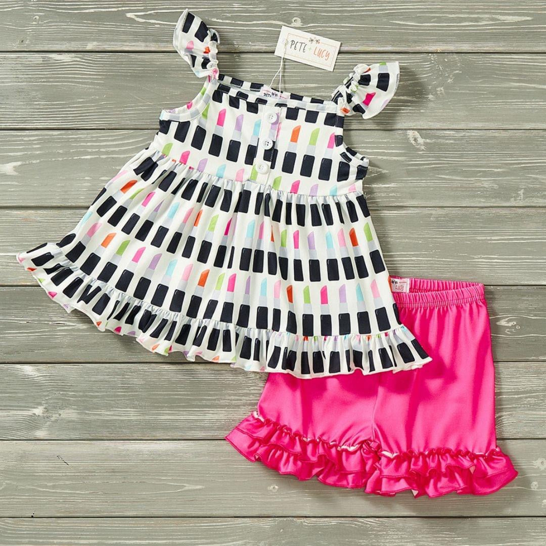 Little Lipstick Shorts Set by Pete and Lucy