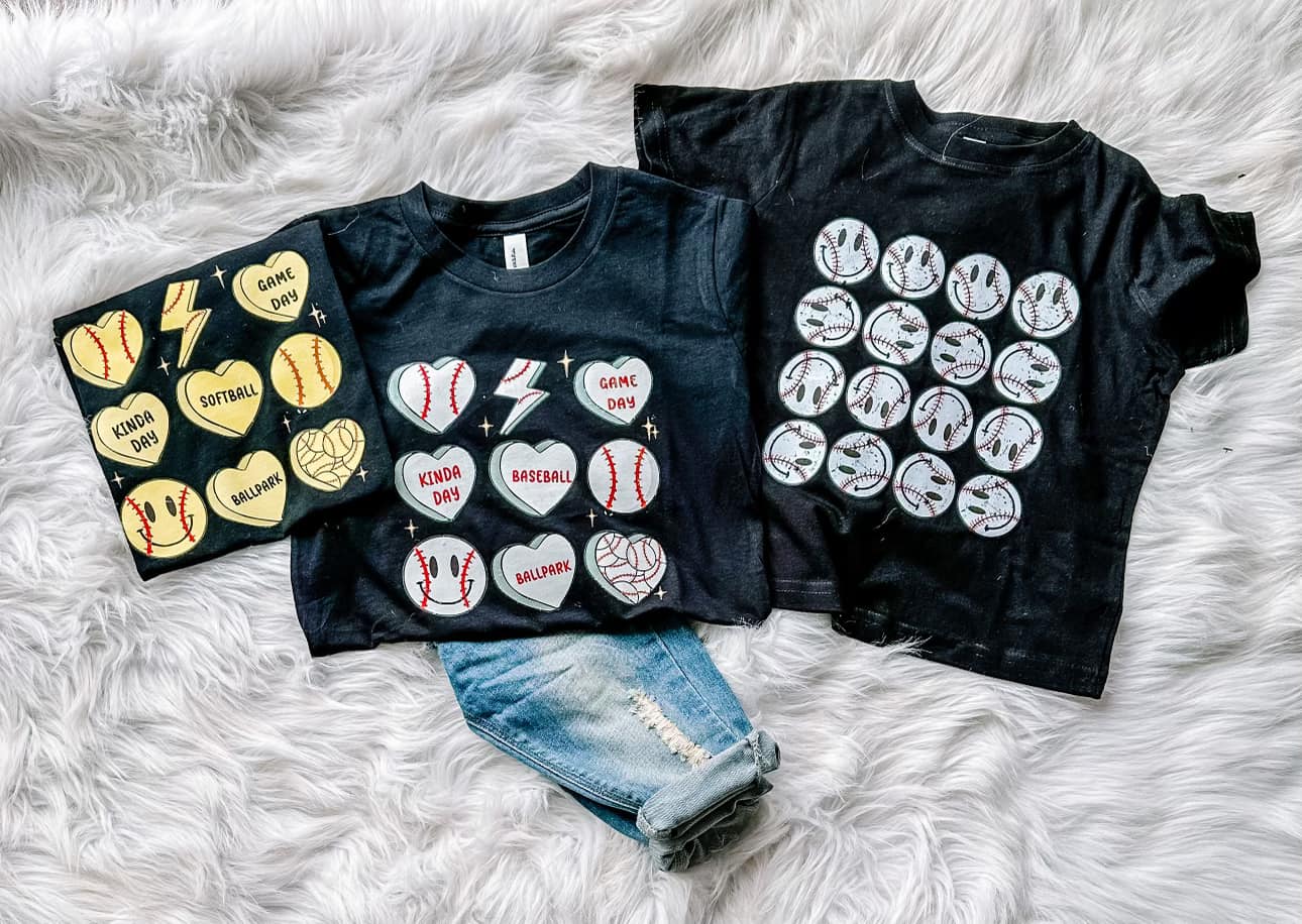 Softball/Baseball Variety Graphic Tee Collection