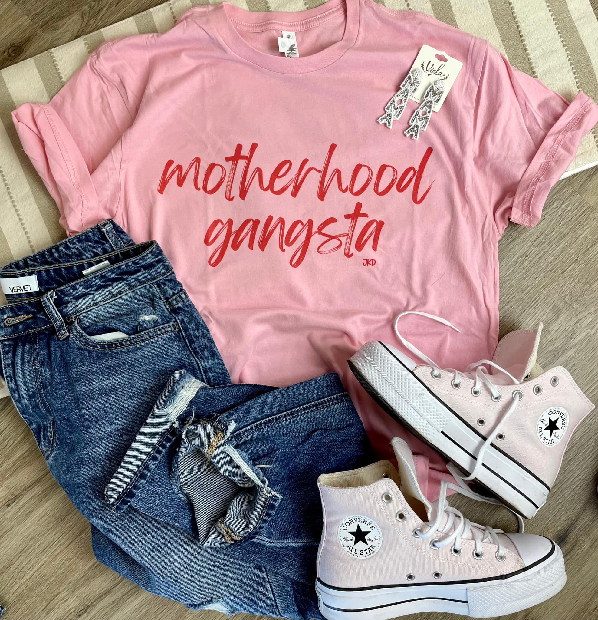 Motherhood Gangsta Graphic Tee
