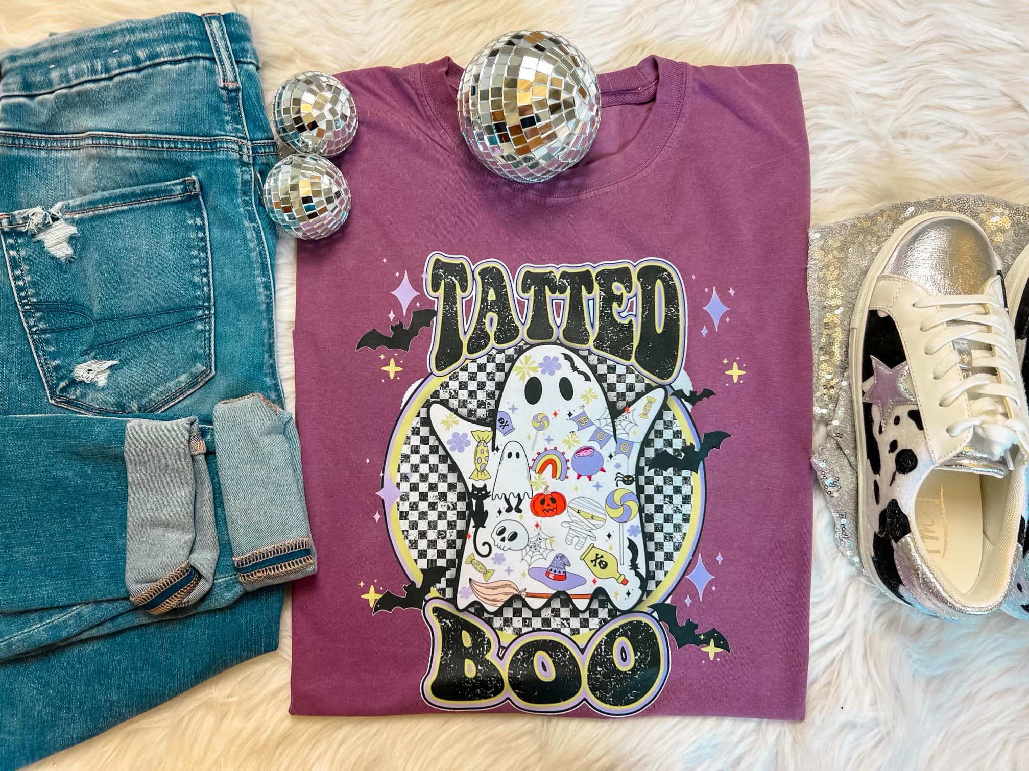 Tatted Boo, Tattoo Ghost | Comfort Colors | Graphic Tee