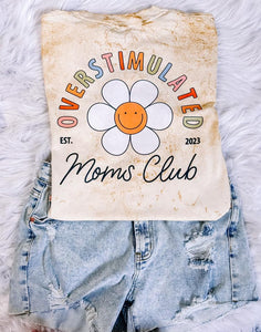 Floral Overstimulated Moms Club | Women’s Graphic Tee