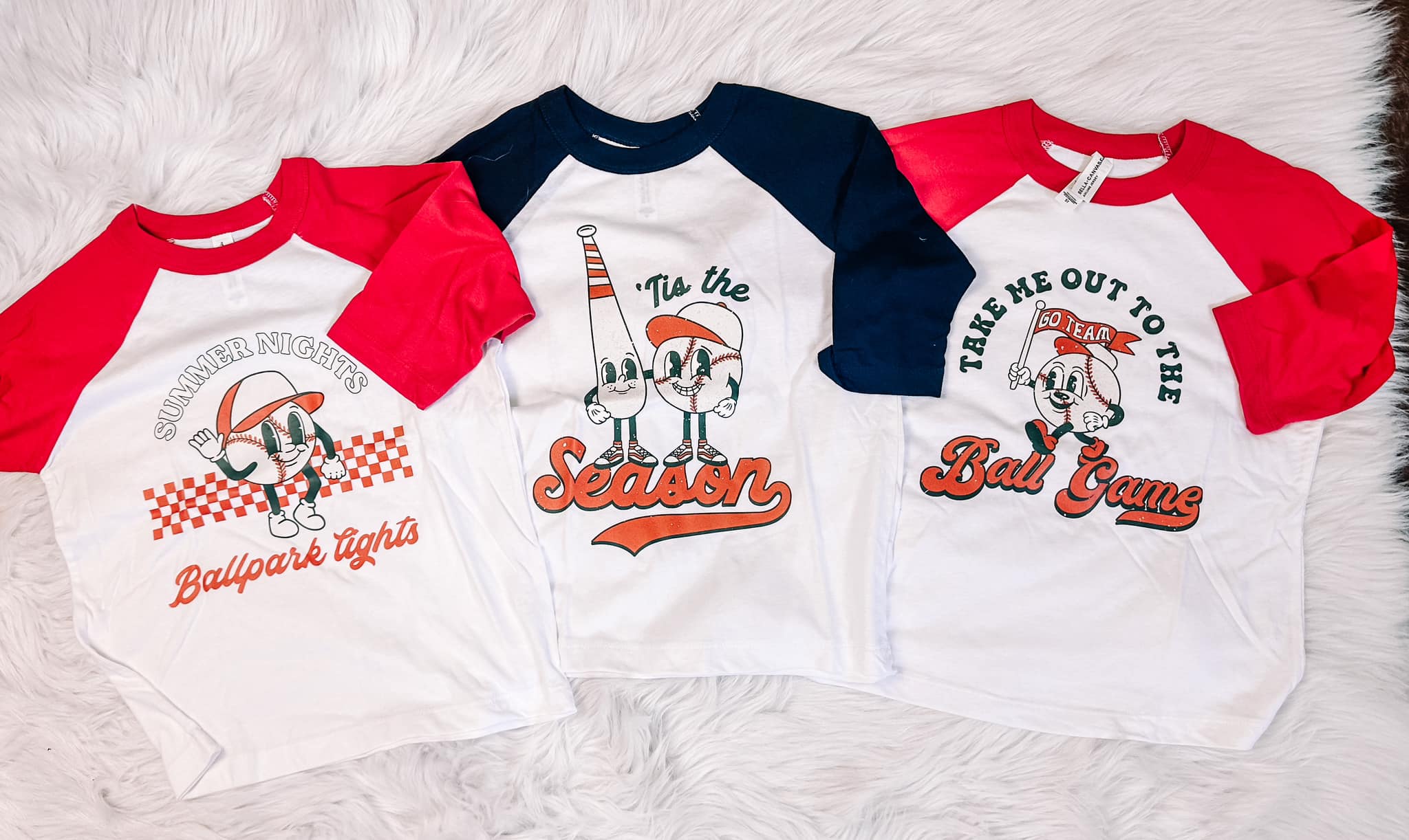 Baseball Season | Kids Graphic Raglans