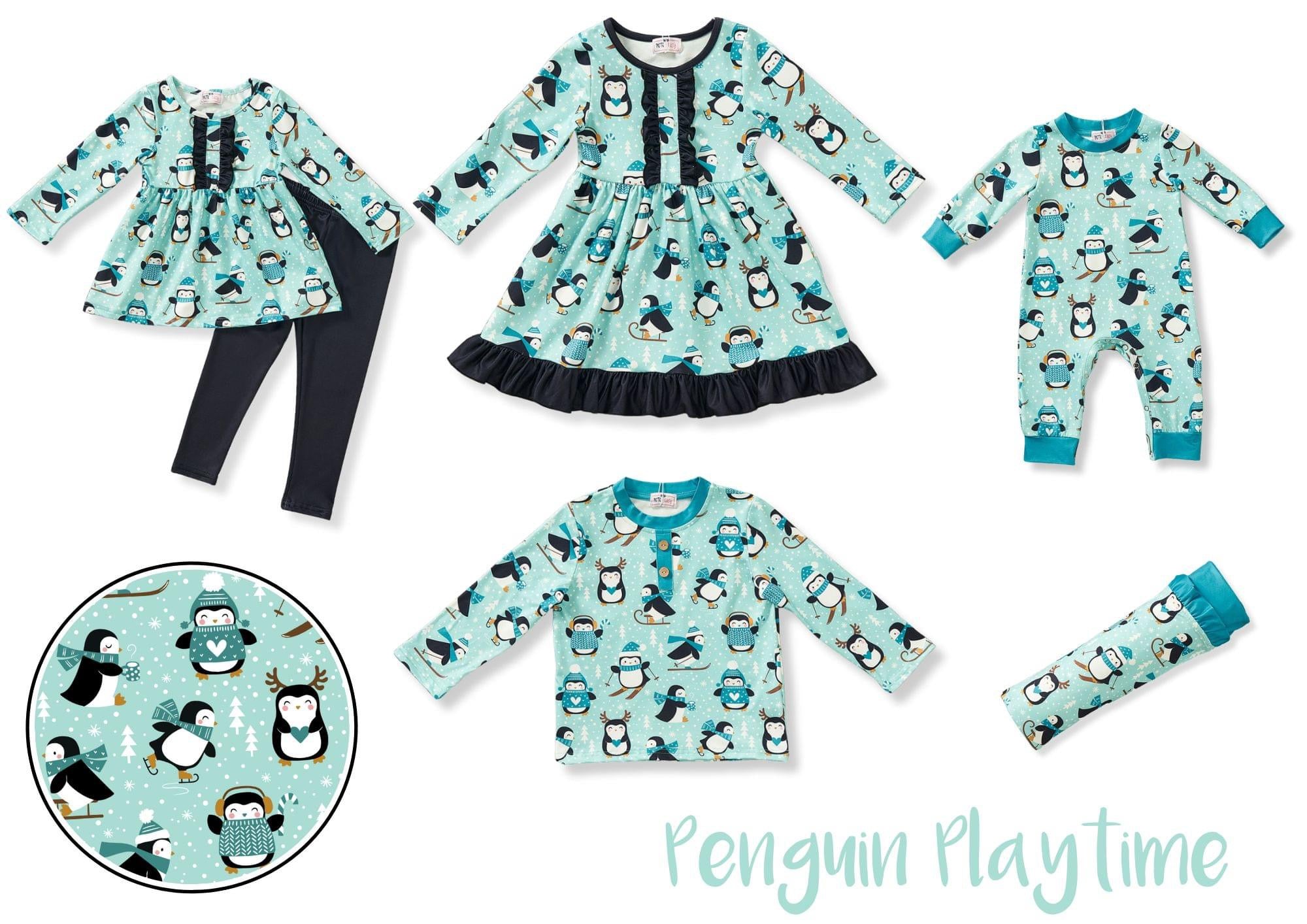 Penguin Playtime Long Sleeve Shirt by Pete + Lucy