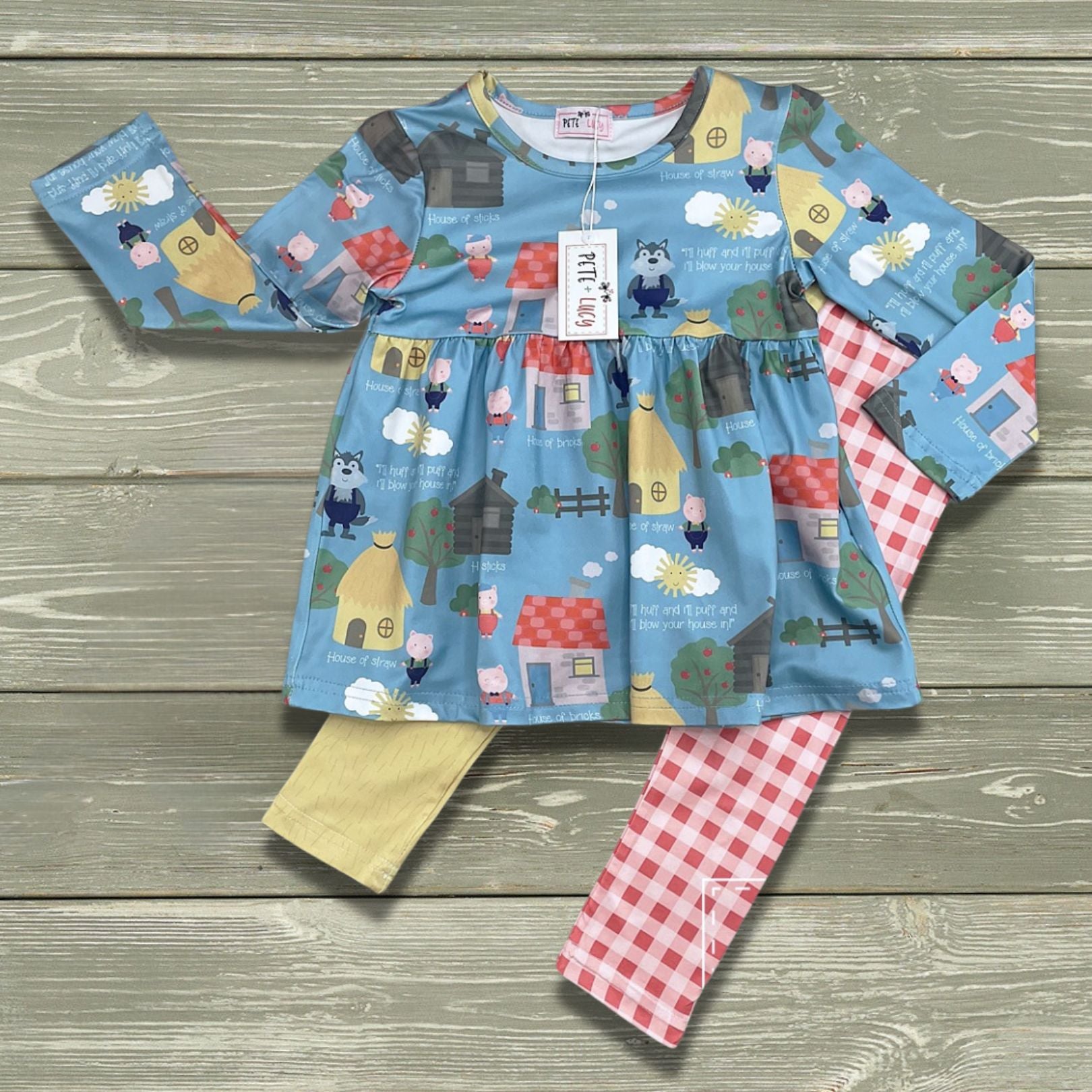 Three Little Pigs Outfit Set by Pete + Lucy