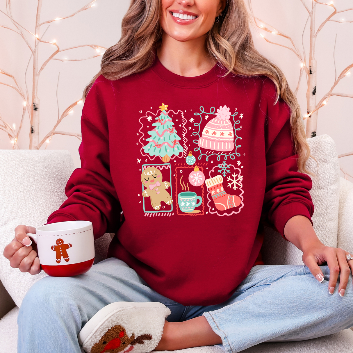 Christmas Tree Coquette | Graphic Sweatshirt