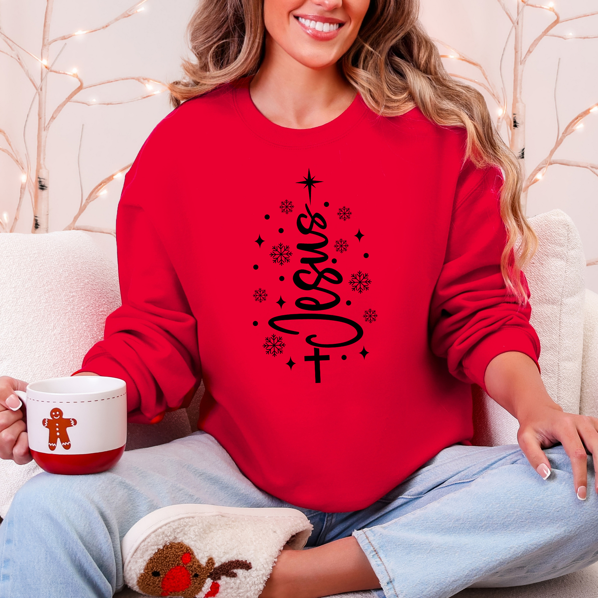 Jesus Christmas Tree | Graphic Sweatshirt