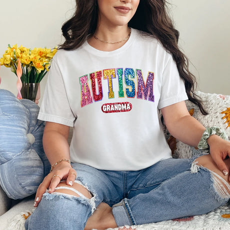 Bling Autism Grandma Graphic Tee