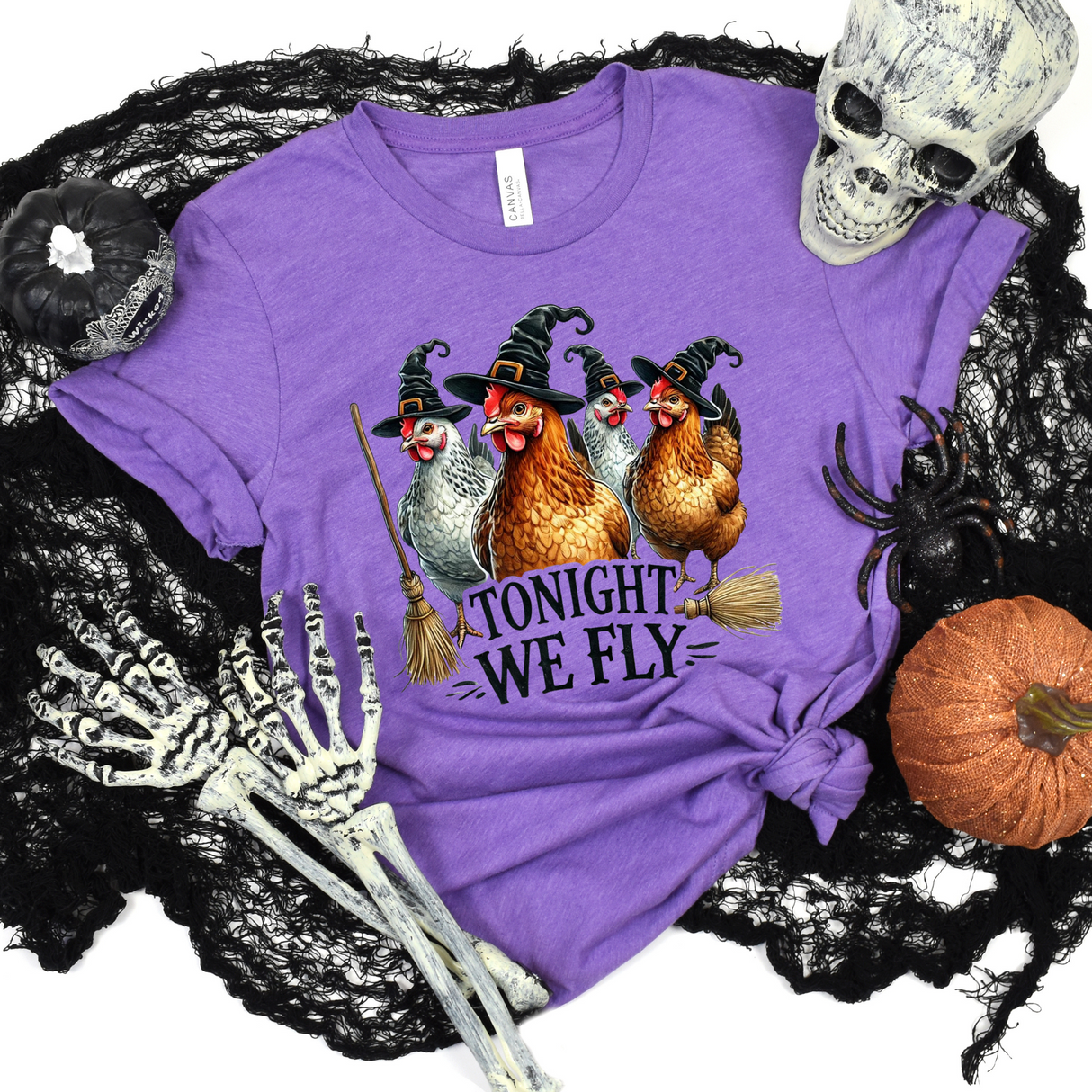 Funny Halloween Chickens Tee | Women's