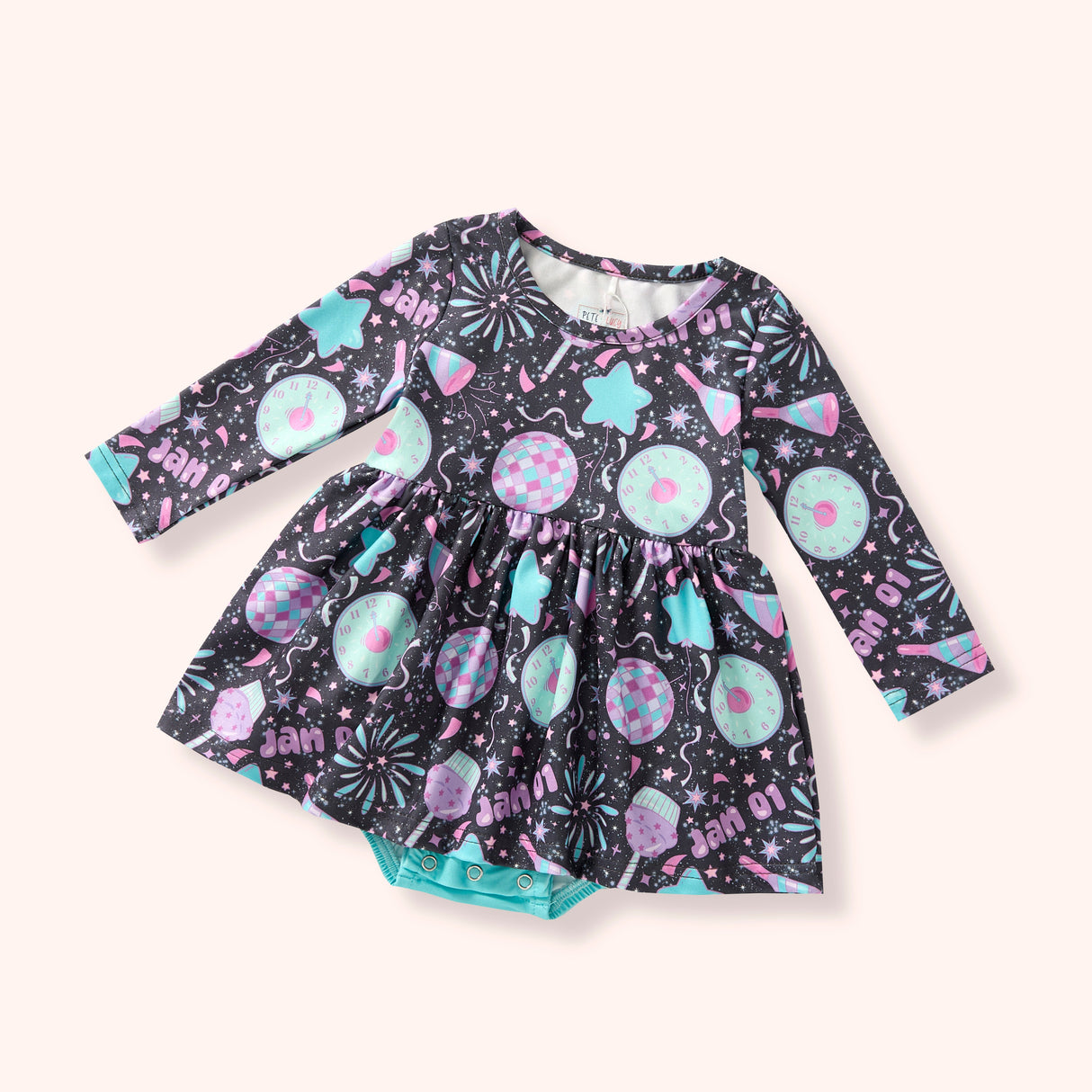 Ball Drop Baby Skirted Romper | Pete + Lucy