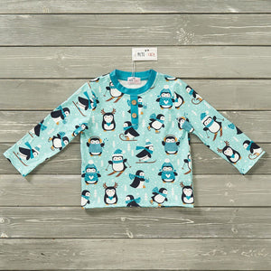 Penguin Playtime Long Sleeve Shirt by Pete + Lucy