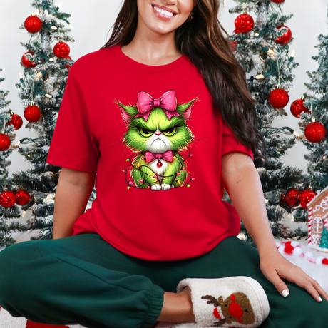 Angry Christmas Cat | Graphic Tee
