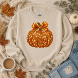 Disco Glitter Pumpkin Sweatshirt | Women's