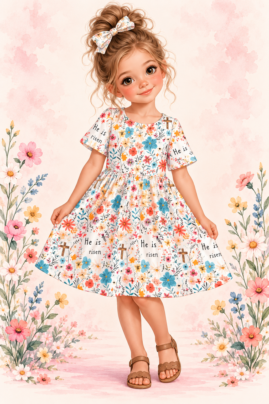 Resurrection Garden Bamboo Twirl Dress | Landrie Lou