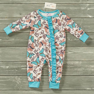 Olivia Zip-Up Baby Romper By Pete and Lucy