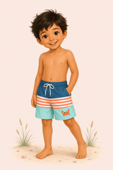 Crabby Cabana Swim Trunks | UPF 50+