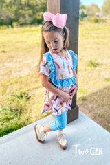 Cute Scribbles Capri Set by Twocan