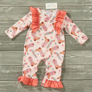 Sweet Boots Romper By Pete and Lucy