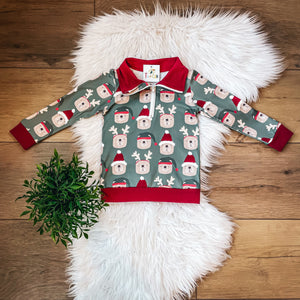 Christmas Bears Quarter Zip Pullover by Twocan