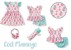 Cool Flamingo Baby Bloomers By Pete and Lucy